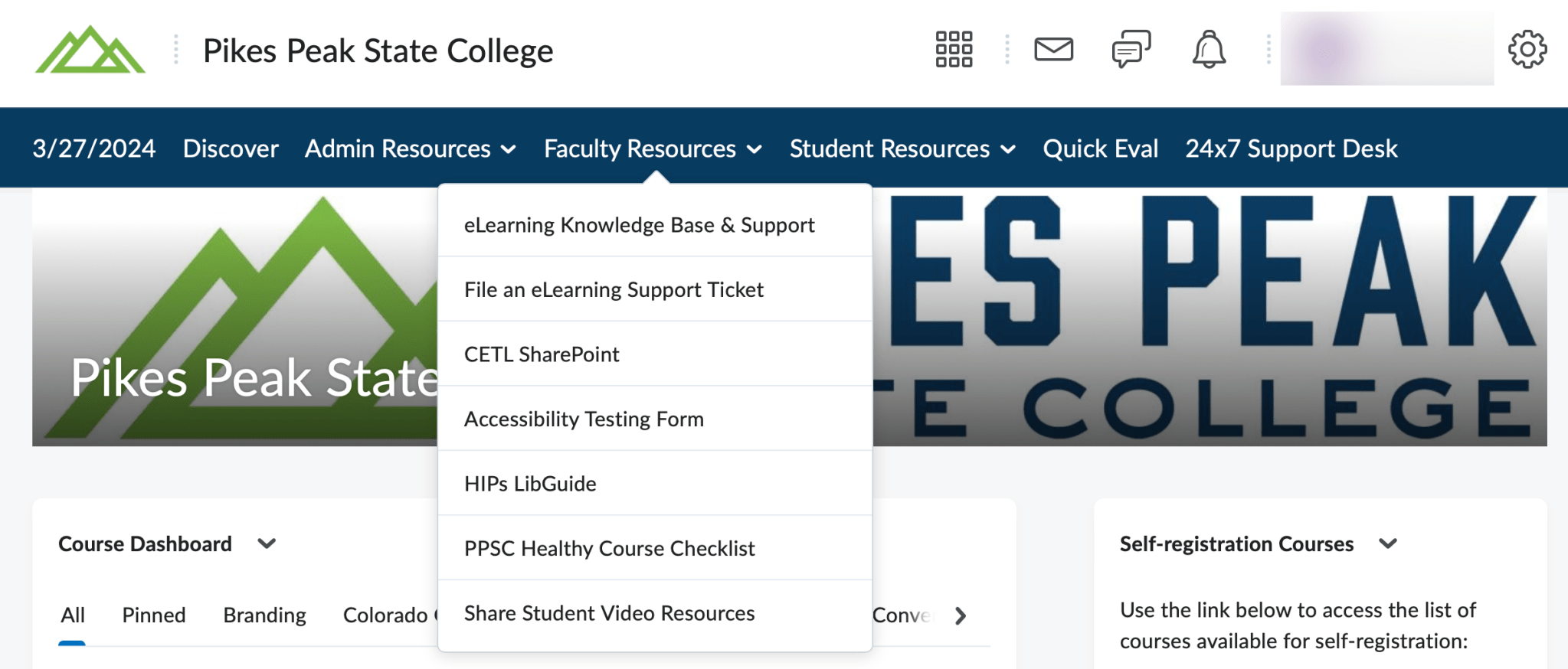 D2L MyCourses Home Page – PPSC eLearning Knowledge Base & Support