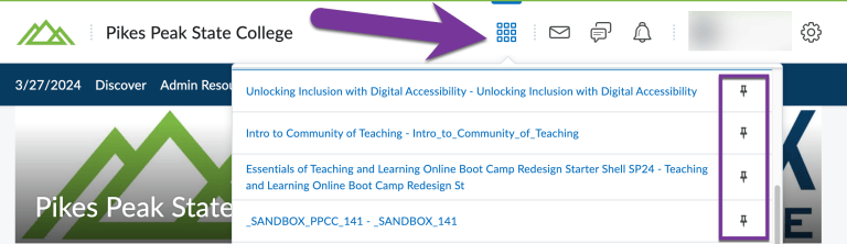 D2L MyCourses Home Page – PPSC eLearning Knowledge Base & Support