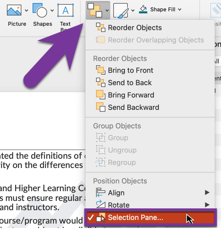 Reading Order in PowerPoint – PPSC eLearning Knowledge Base & Support