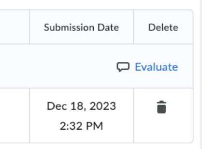 Old evaluate link