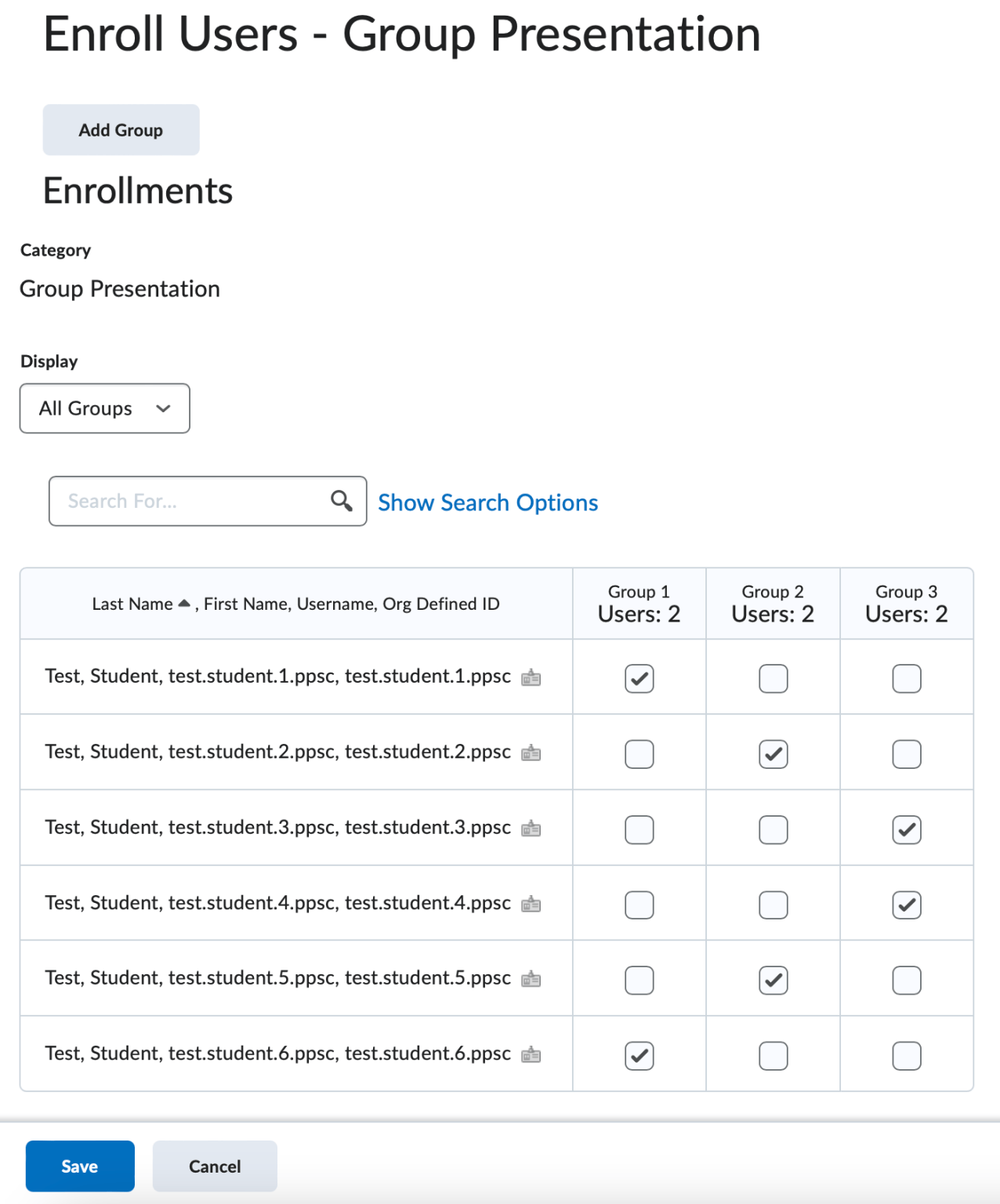 Assign (enroll) members to groups – PPSC eLearning Knowledge Base & Support
