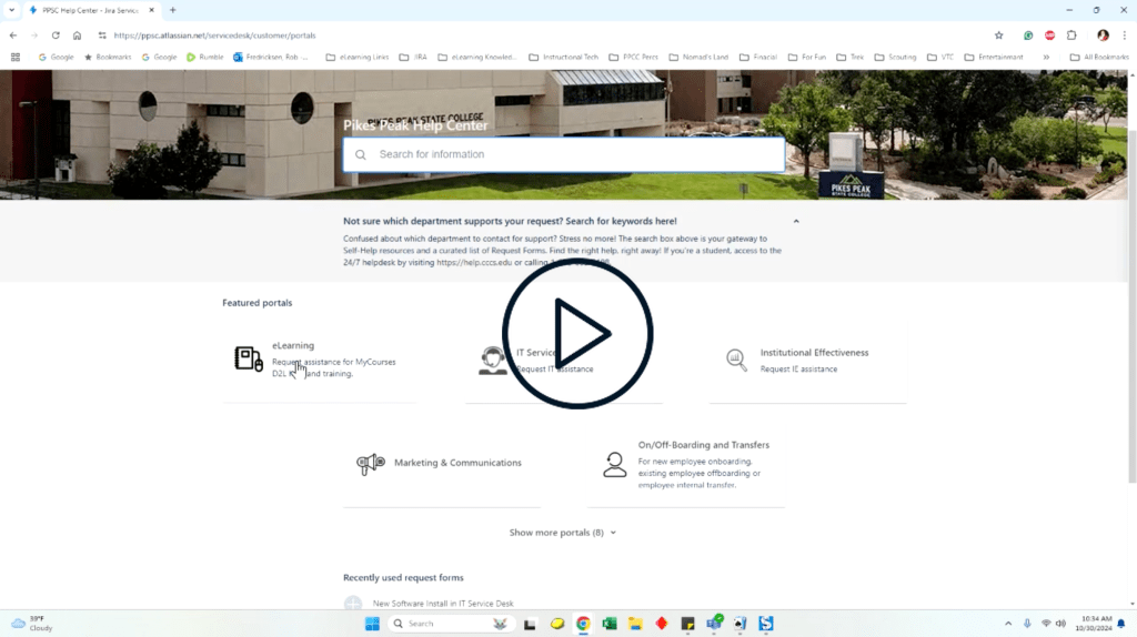 screenshot of JIRA help portal. click or tap to open video