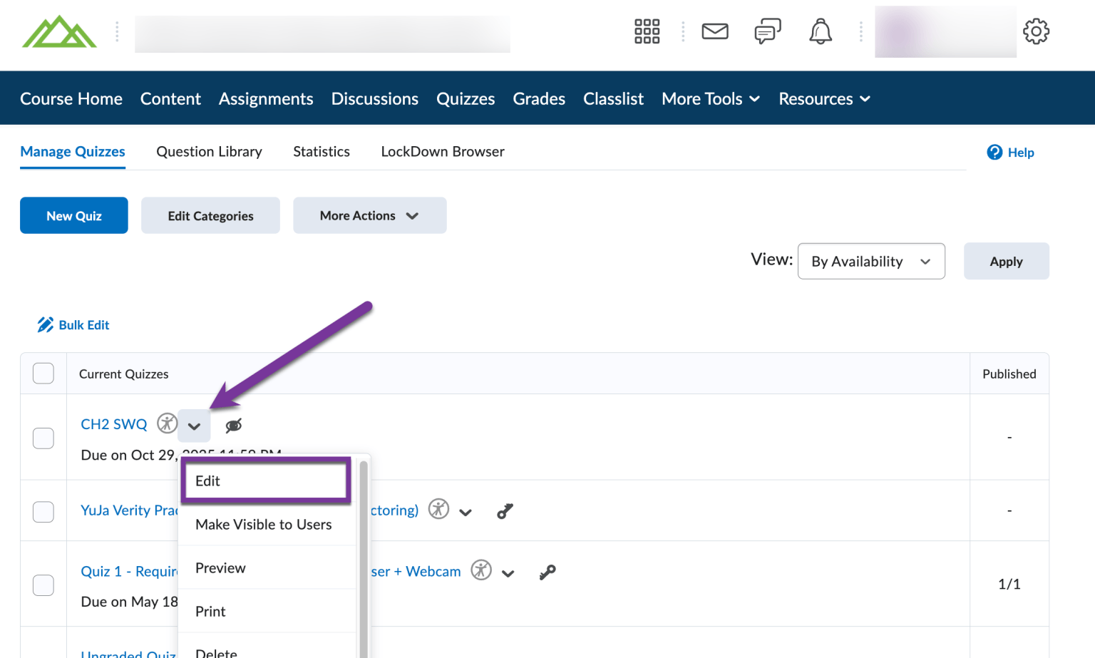 Add a Time Limit to a Quiz – PPSC eLearning Knowledge Base & Support