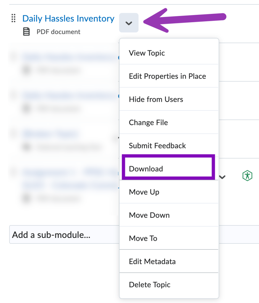 file menu open with download option selected