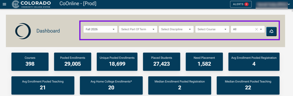 screenshot of search filter fields